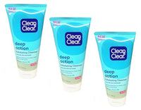 Thumbnail for Image 2 of Natural / 5 Fl Oz (Pack of 3) for the product Clean & Clear Oil-Free Deep Action Exfoliating Facial Cleanser