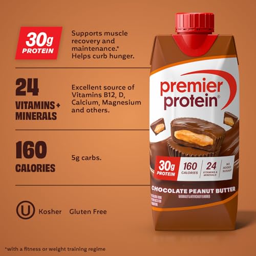 Image 3 of Premier Protein 30g High Protein Shake, Chocolate Peanut Butter, 12 Pack