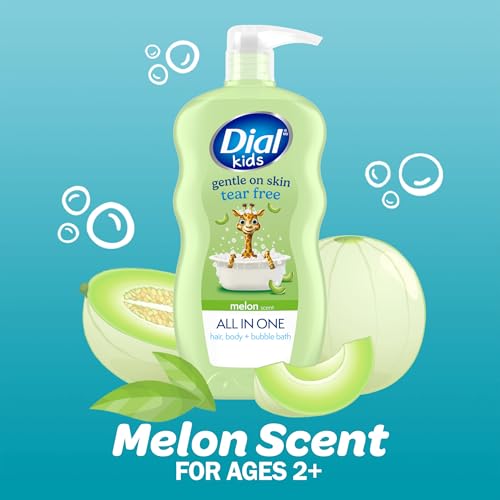 Image 3 of Dial Kids Melon 3-in-1 Body Wash + Hair + Bubble Bath, 24 Fl Oz, 4-Pack