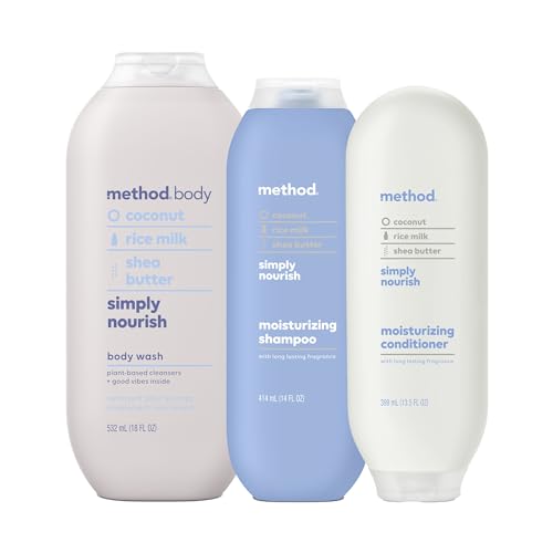Image 1 of Default Title for the product Method Body Wash and Hair Care Gift Set, Simply Nourish