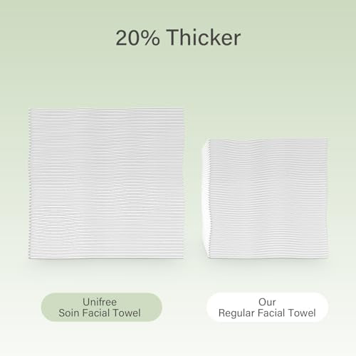 Image 7 of UNIFREE Facial Towels X-Large Size 11.8 x 9.8 Inch 50 Count