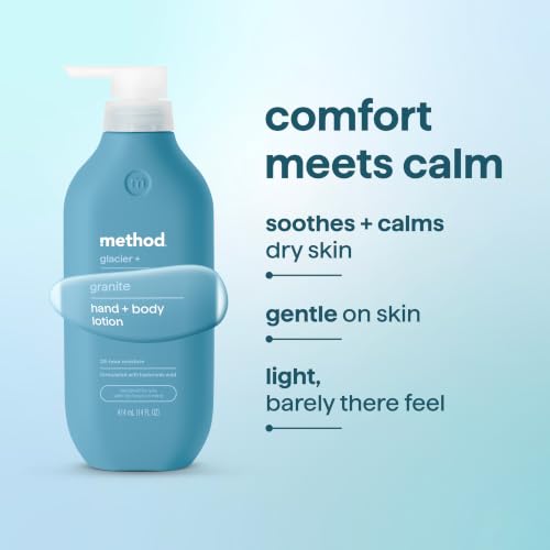 Image 7 of Method Hand + Body Lotion for Men, Glacier + Granite, 14 fl oz