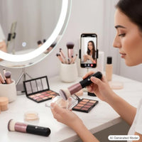 Thumbnail for Image 3 of KINGMAS Flat Top Foundation Brush Pack of 3