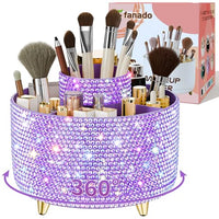 Thumbnail for Image 15 of Bling dz-Purple for the product fanado 360? Rotate Makeup Brush Holder Organizer