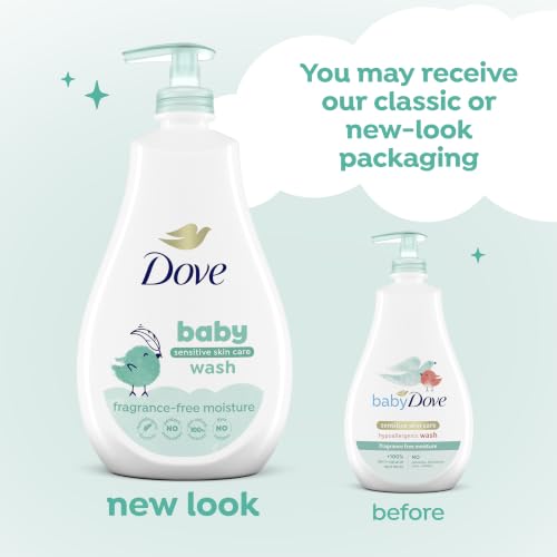 Image 5 of Baby Dove Sensitive Skin Care Baby Wash For Baby Bath Time Fragrance Free Moisture Hypoallergenic 20 oz