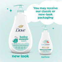 Thumbnail for Image 5 of Baby Dove Sensitive Skin Care Baby Wash For Baby Bath Time Fragrance Free Moisture Hypoallergenic 20 oz