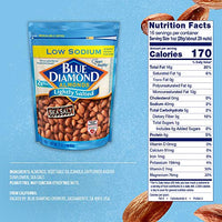 Thumbnail for Image 2 of Blue Diamond Almonds Low Sodium Lightly Salted Snack Nuts, 16 Oz Resealable Bag (Pack of 2)