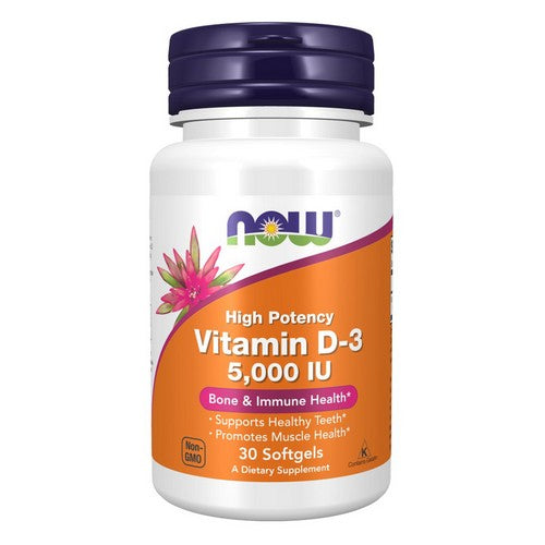 Now Foods Vitamin D-3 5,000 IU 30 Softgels