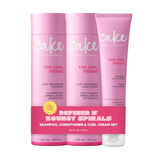 Image 1 of Default Title for the product Cake Beauty Curl Friend Curl Defining Shampoo, Conditioner & Cream Set