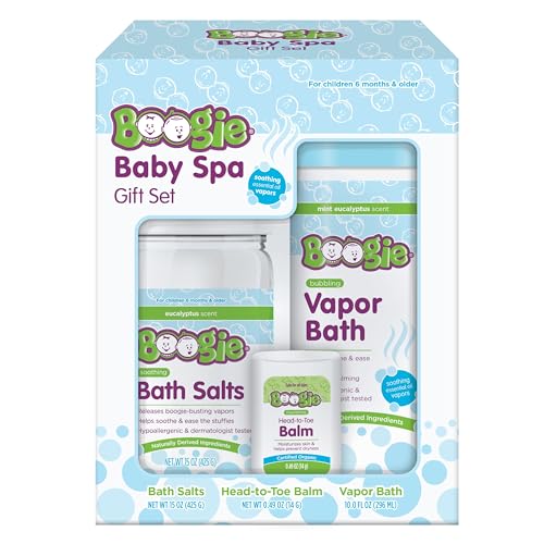 Image 1 of Default Title for the product Boogie Baby Spa Kit Gift Set - Bath Salts, Head-to-Toe Balm, & Vapor Bath