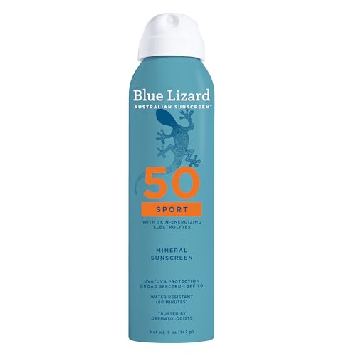 Image 1 of 5 Fl Oz (Pack of 1) for the product BLUE LIZARD Sport Mineral Sunscreen Spray SPF 50+ 5 fl oz