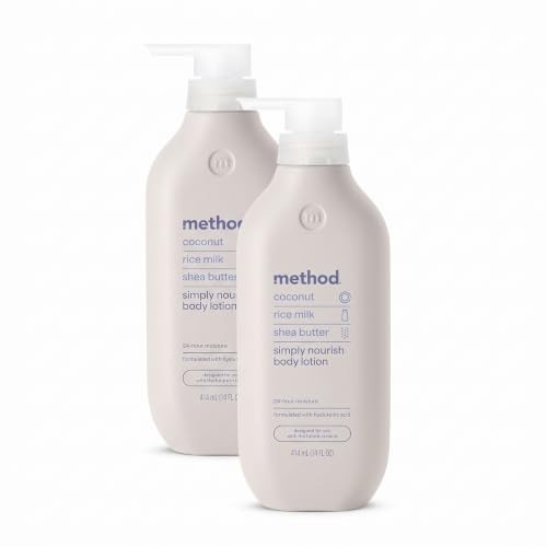Image 1 of Default Title for the product Method Body Lotion Simply Nourish Coconut Rice Milk Shea Butter 14 oz Pack of 2