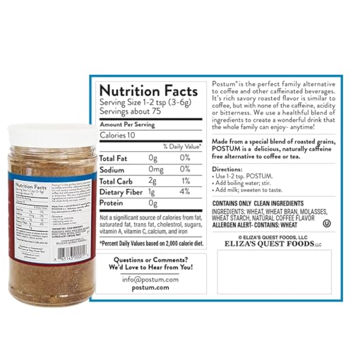 Image 6 of Postum Natural Coffee Flavor Coffee Substitute (8oz)