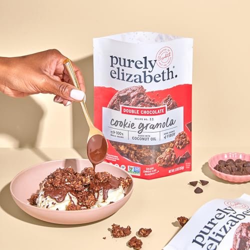 Image 3 of Purely Elizabeth Cookie Granola Double Chocolate 11oz Bag (3 Pack)