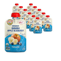 Thumbnail for Image 1 of Default Title for the product Earth's Best Organic Banana Apple Blueberry Pouch, 3.5 oz (Pack of 12)