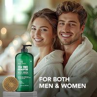 Thumbnail for Image 5 of Botanic Hearth Tea Tree Eucalyptus Body Wash & Silicone Body Brush 16 fl oz