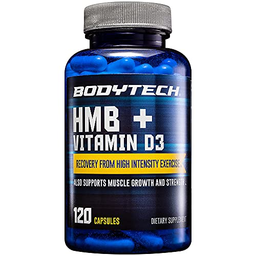 Image 1 of 120 Count (Pack of 1) for the product BodyTech HMB + Vitamin D3 Vegetable Capsules