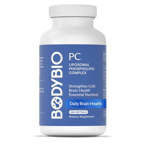 Image 6 of Unflavored / 300 Count (Pack of 1) for the product BodyBio PC - Phosphatidylcholine for Brain, Cellular & Cognitive Health