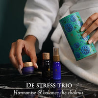 Thumbnail for Image 4 of SPA CEYLON De-Stress Wellness Trio Set, Holistic Spa Essentials for Calming, Natural Ingredients, Ayurvedic Bath Gift Set, Shower Gel, Body Mist, Balm (150 g, Frankincense)