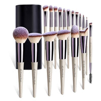 Thumbnail for Image 1 of A-Champagne for the product BS-MALL Makeup Brush Set 18 Pcs Professional Synthetic Brushes with Case