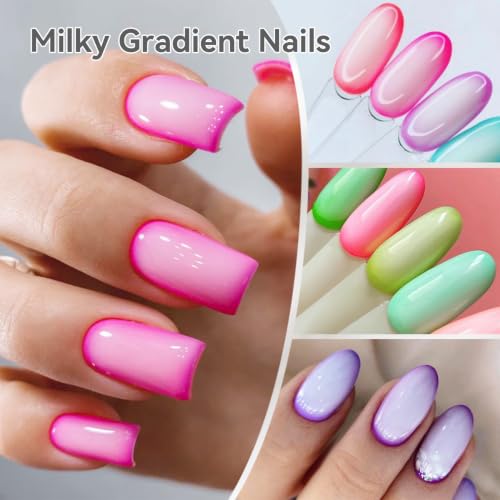 Image 6 of Born Pretty Milky White Gel Top Coat No Wipe Glossy Top Coat 15ML