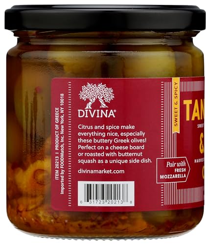 Image 5 of Divina Tangerine & Chili Marinated Olives, 14.1 Ounce