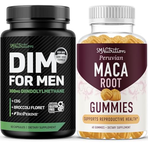 Image 1 of Default Title for the product SMNutrition Maca Root Gummies & 300mg DIM Supplement for Men 30 Servings