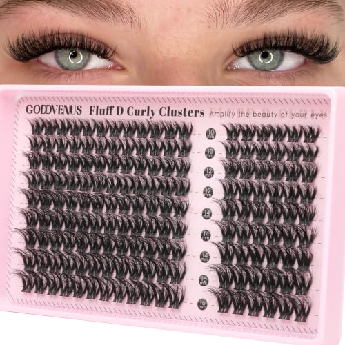 Image 7 of C-Filter lash clustters for the product Goddvenus Fluffy Lash Clusters Natural D Curl Cluster Eyelash Extensions