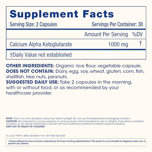 Image 8 of ProHealth Ca AKG Supplement Alpha Ketoglutarate