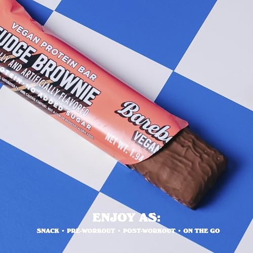 Image 5 of BAREBELLS Vegan Protein Bars Fudge Brownie 12 Count