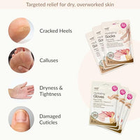 Thumbnail for Image 4 of Epielle Hydrating Hand & Foot Masks, 6 Moisturizing Gloves & 6 Moisturizing Socks