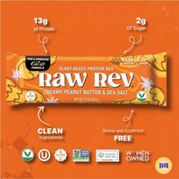 Thumbnail for Image 3 of Raw Rev Glo Protein Bar, Creamy Peanut Butter & Sea Salt, 12 Bars