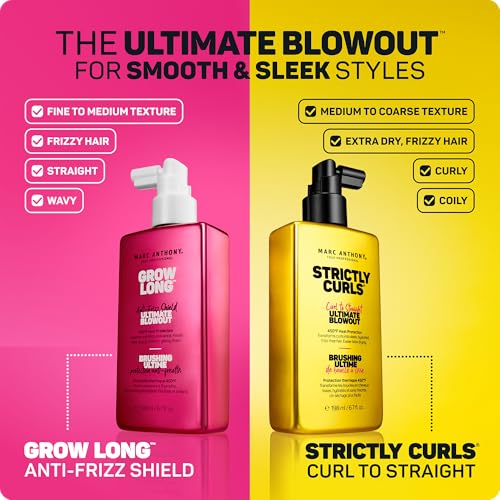 Image 6 of Marc Anthony Grow Long Ultimate Blowout Anti-Frizz Heat Protection Spray