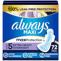 Thumbnail for Image 6 of Size 5 / 72 for the product Always Maxi Feminine Pads For Women