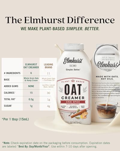 Image 5 of Elmhurst 1925 Chai Spice Oat Creamer - 16 Ounce (Pack of 6)