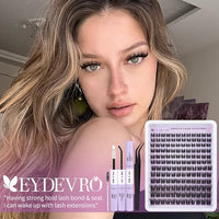 Thumbnail for Image 5 of EYDEVRO Manga Lash Clusters Kit Wispy Natural Cluster Eyelash Extensions