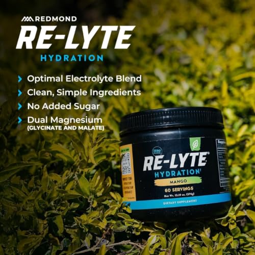 Image 5 of REDMOND Re-Lyte Sugar Free Electrolyte Powder Drink Mix (Mango)