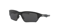 Thumbnail for Oakley Men's OO9363 Flak Beta Rectangular Sunglasses, Matte Black/Grey, 64 mm
