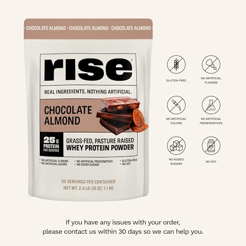 Image 3 of Rise Grass-Fed Whey Protein Powder - Chocolate | 25g Protein (Single Serving, 1 Pack)