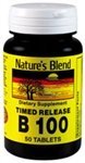 Thumbnail for Nature's Blend B-100 Complex Timed Release Vitamin 50 Tablets