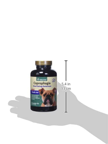 NaturVet – Coprophagia Stool Eating Deterrent Plus Breath Aid | Deters Dogs from Consuming Stool | Enhanced with Breath Freshener, Enzymes & Probiotics | 60 Chewable Tablets