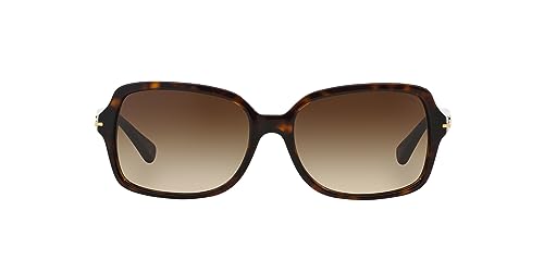 Coach HC8116 Blair Sunglasses, Dark Tortoise/Brown Gradient, 56 mm