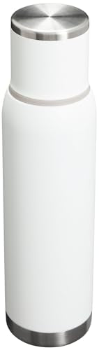 Thumbnail for Stanley Adventure-to-Go Vacuum Bottle 1.4 qt | Wide Mouth with Leakproof Cup Lid | Keep Drinks Hot or Cold | Packable for Travel | Insulated Stainless Steel Thermos | BPA-Free | Frost