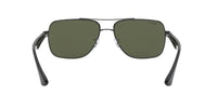 Thumbnail for Ray-Ban Men's RB3483 Metal Square Sunglasses, Gunmetal/Polarized Green, 60 mm