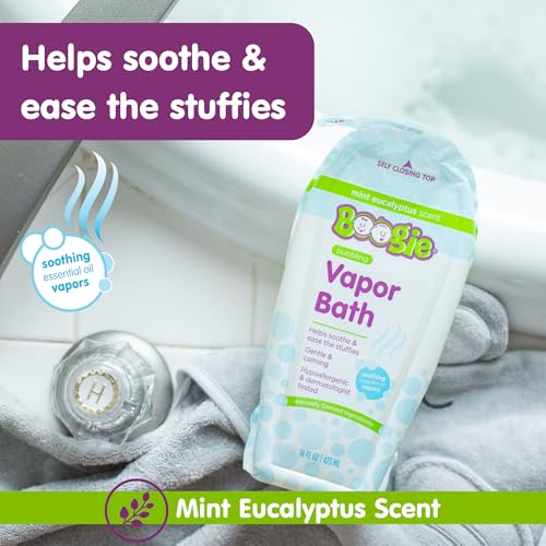 Image 2 of Boogie Kids Vapor Bubble Bath - Mint Eucalyptus - 16 oz