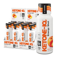 Thumbnail for Image 1 of Default Title for the product Ketone-IQ Caffeine Ketone Shots for Focus, Peach, 12 Pack