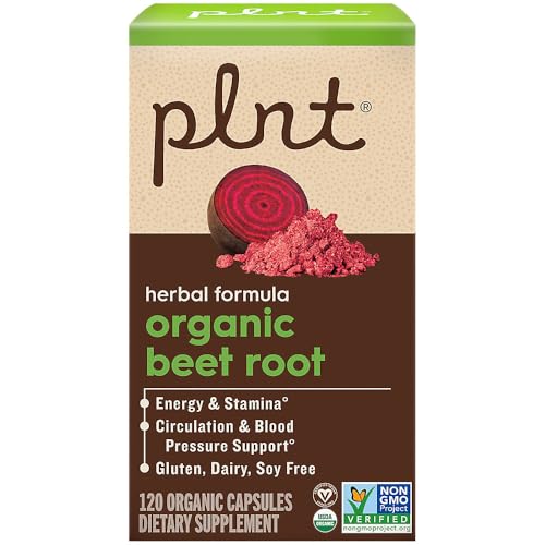 Image 4 of plnt Organic Beet Root 1,000 MG (120 Capsules)