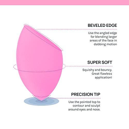 Image 4 of AOA STUDIO Makeup Sponge Set Latex Free Super Soft Set of 6