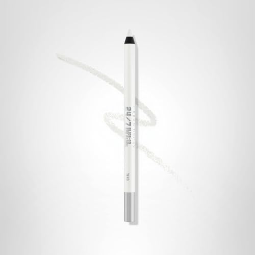 URBAN DECAY 24/7 Glide-On Waterproof Eyeliner Pencil - Smudge-Proof, Long-Lasting, Transfer-Proof, Up to 16HR Wear, Smooth No-Tug Formula, Yeyo (Metallic White) - 0.04 oz
