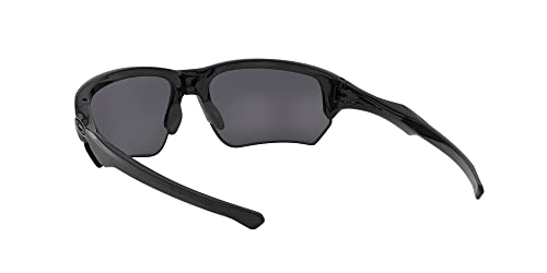 Oakley Men's OO9363 Flak Beta Rectangular Sunglasses, Polished Black/Black Iridium, 64 mm